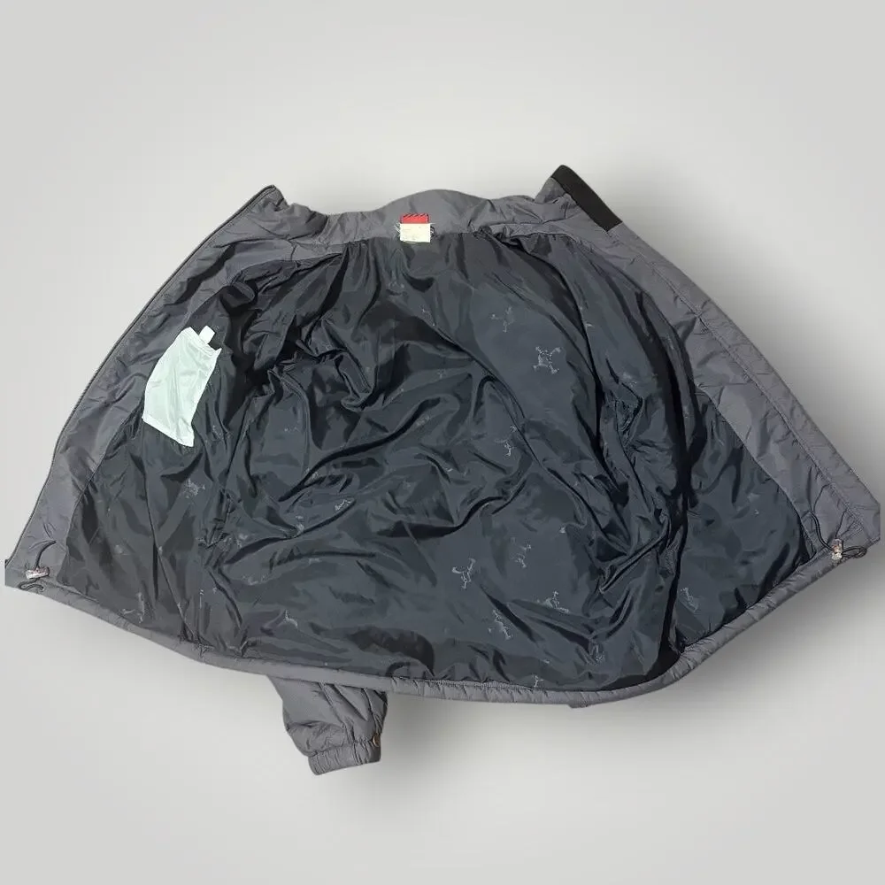 Vintage Y2K Oakley Software Center Logo Insulated Nylon Jacket Grey Mens XL